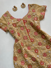 Embroidered Kurta-Bust 34