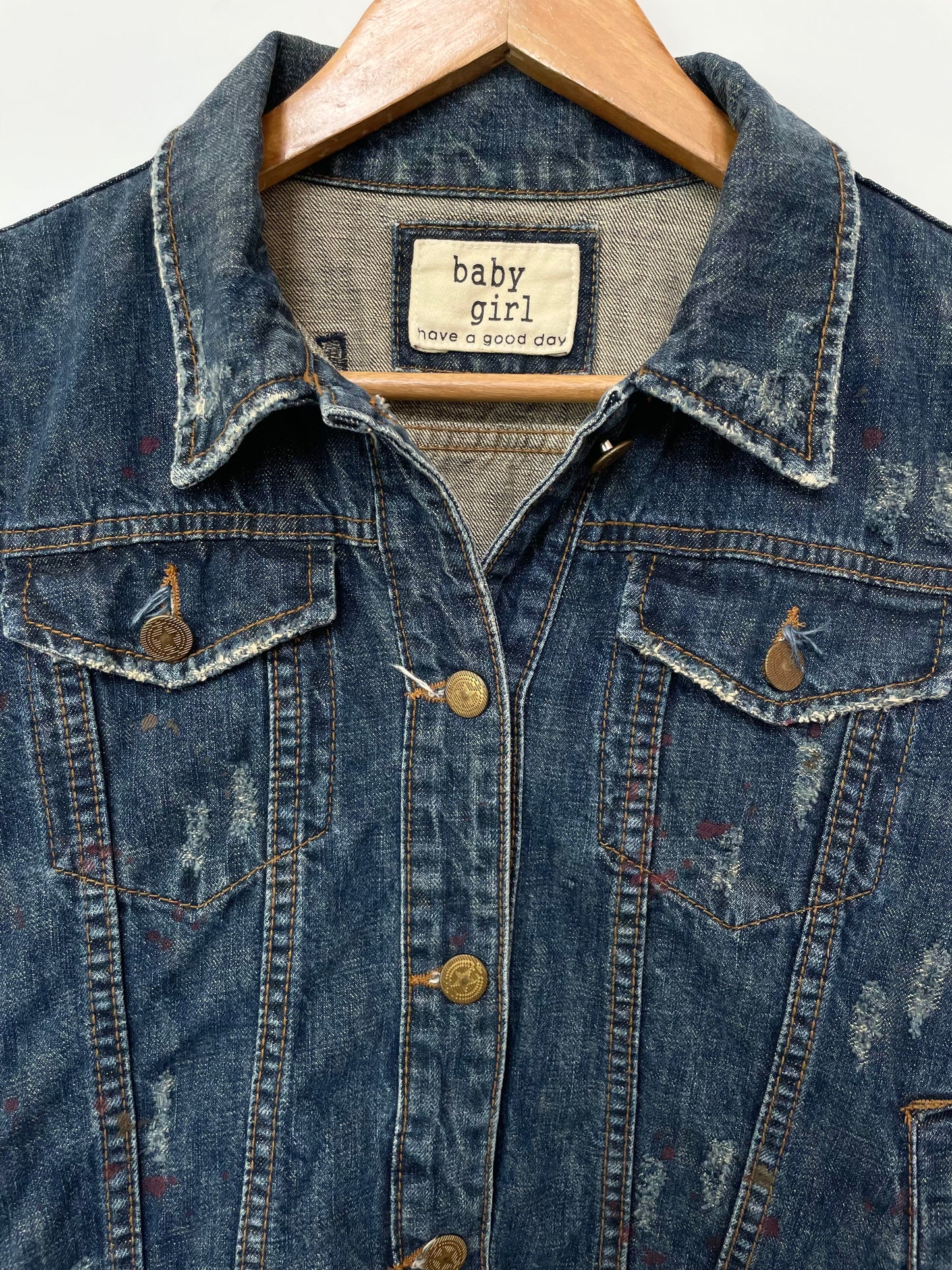 Baby Girl Denim Vest-Bust 34