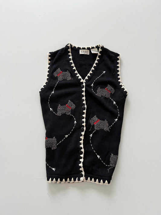 Tabi International Embroidered Vest Sweater-Bust 42