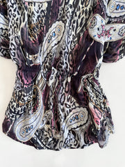 Paisley Sheer Top-Bust 34