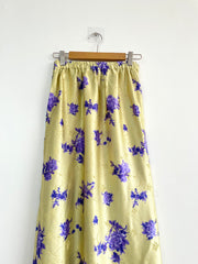 Lime Satin Skirt-Waist 28 to 30