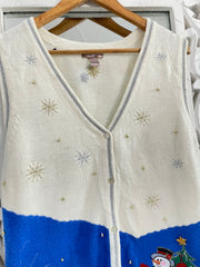 Christmas Sweater Vest-Bust 40