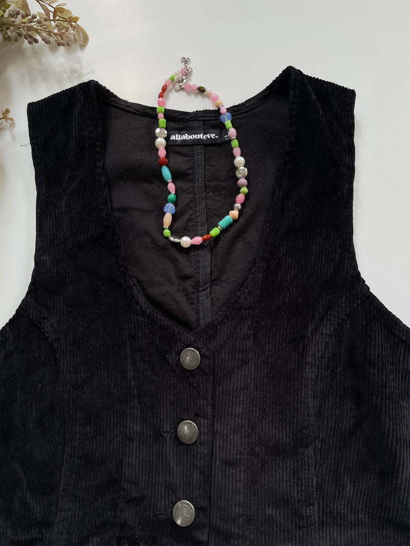 All About Eve Corduroy Vintage Waistcoat-Bust 34