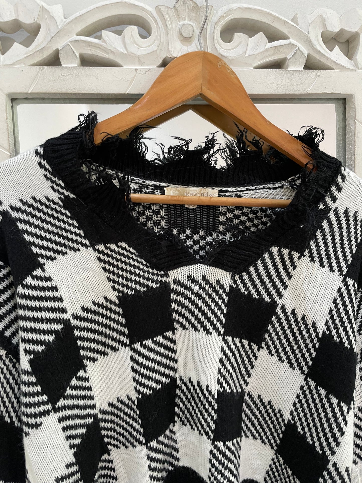 Plaid Sweater-Bust 44