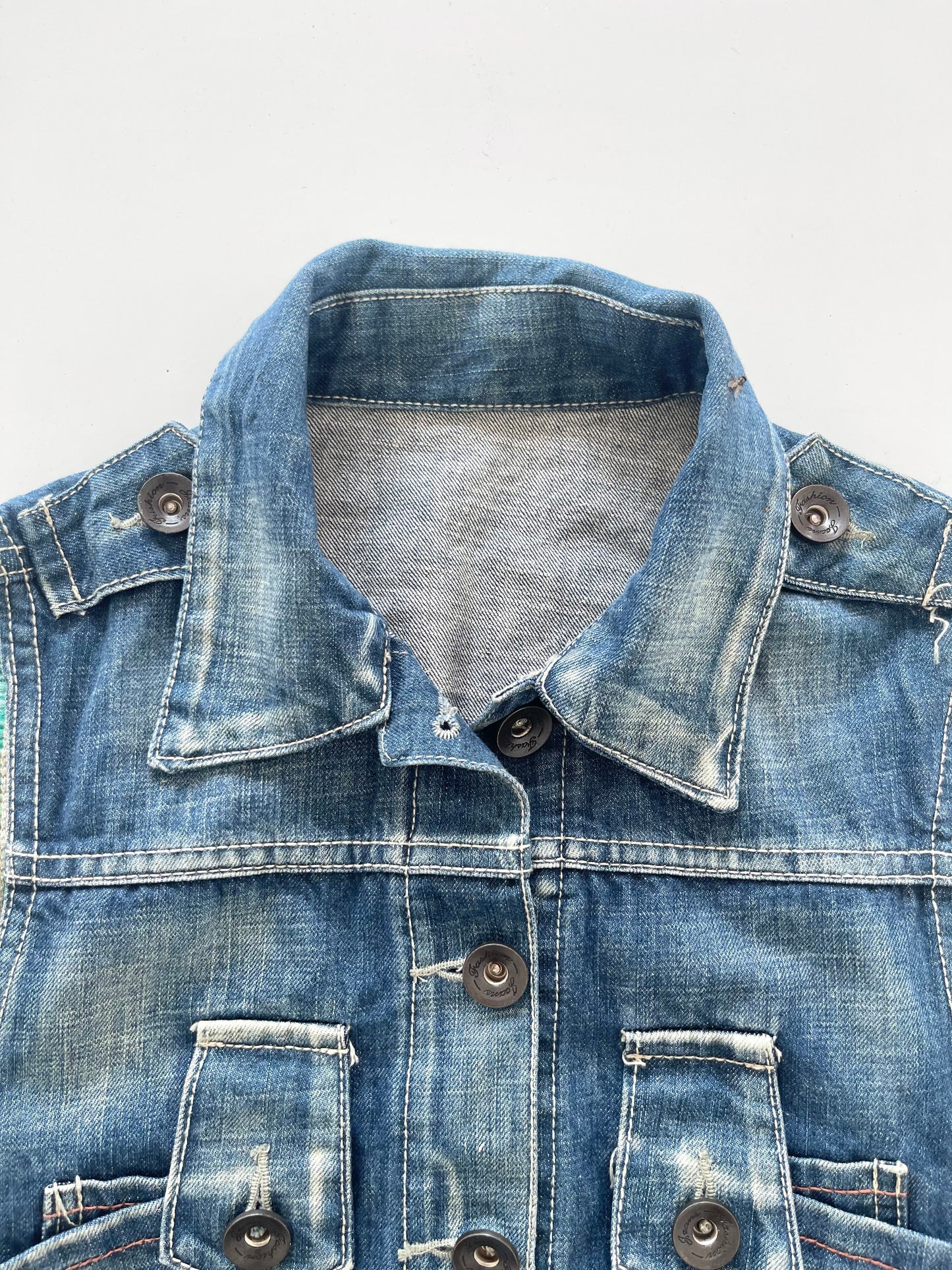 Y2k Denim Jacket-Bust 34