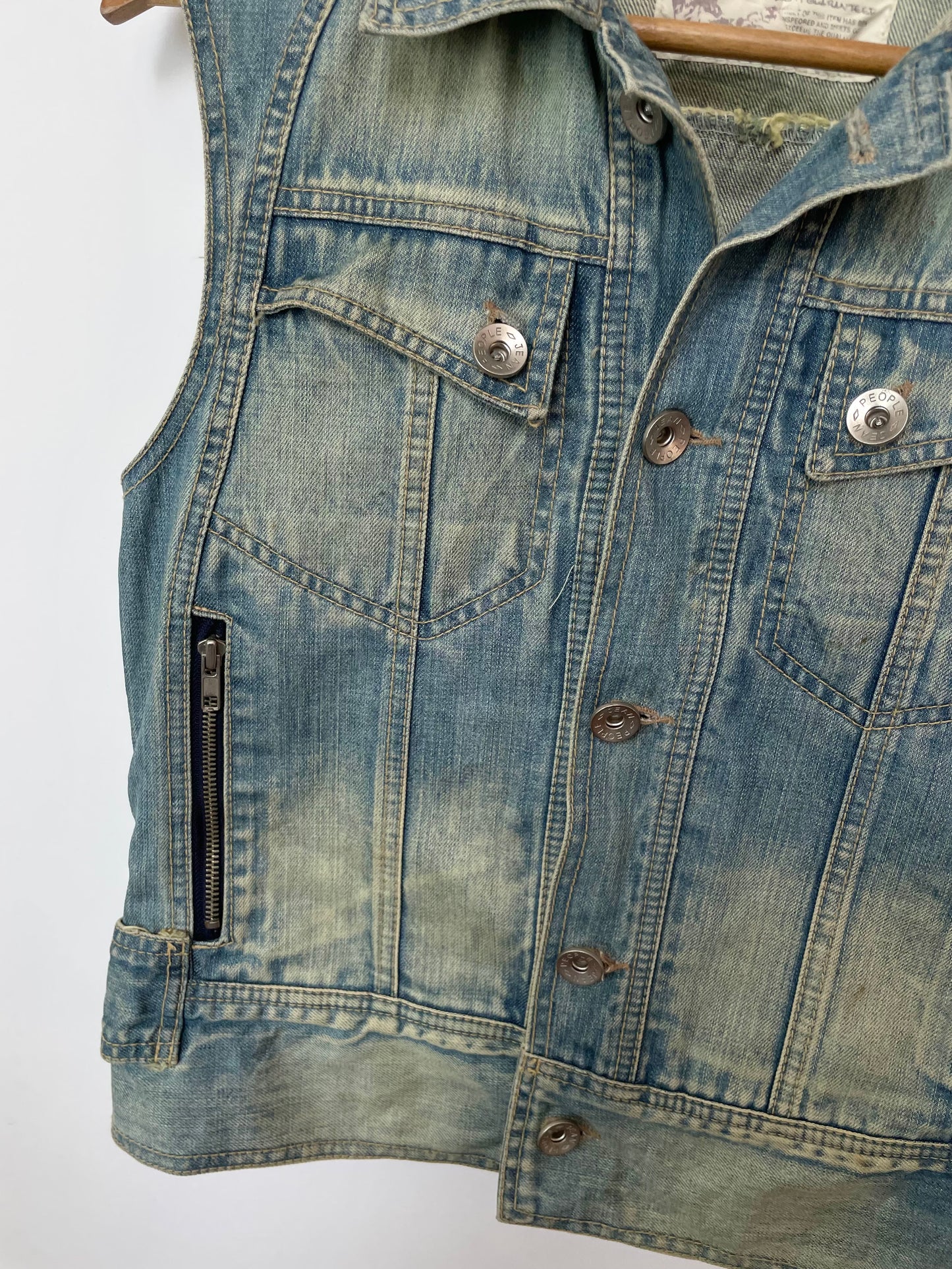 People Jeans Denim Vest-Bust 36