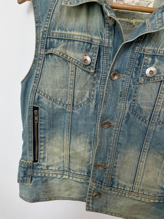People Jeans Denim Vest-Bust 36