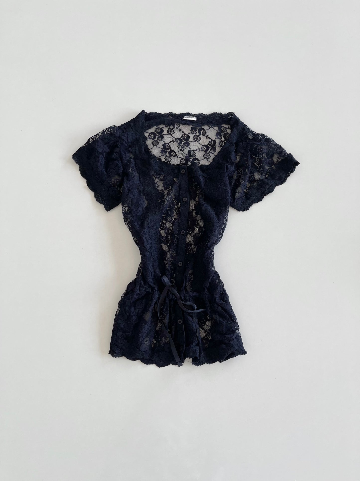 Lace Sheer Top-Bust 34