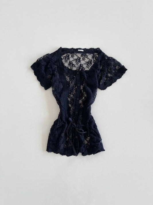 Lace Sheer Top-Bust 34