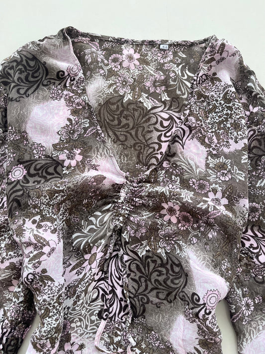 Vintage Sheer Top-Bust 38 to 40