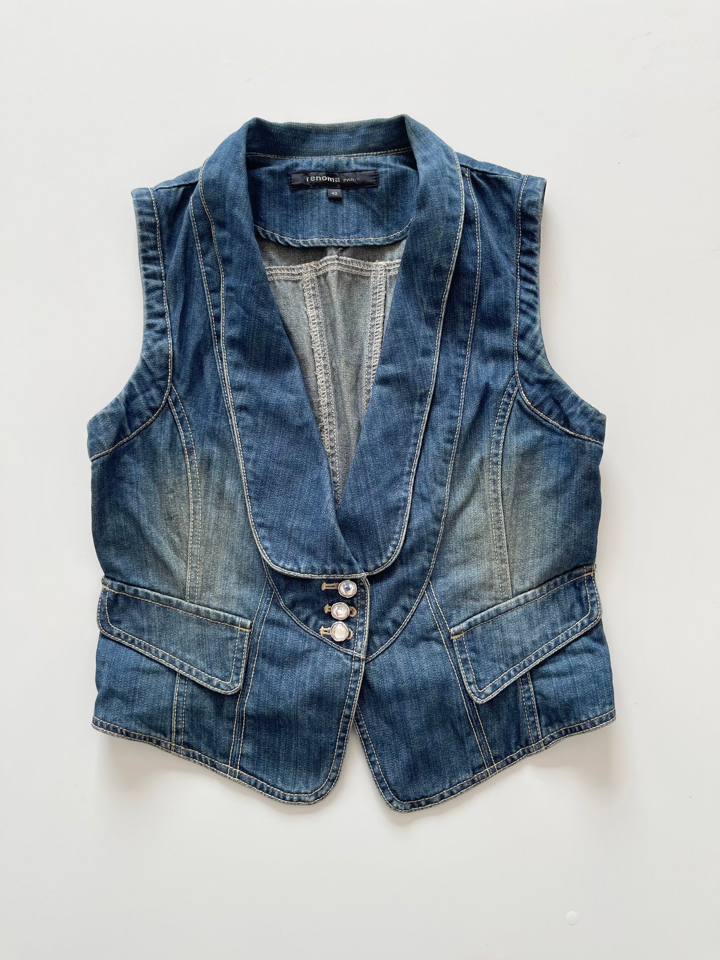 Renoma Denim Waistcoat-Bust 34