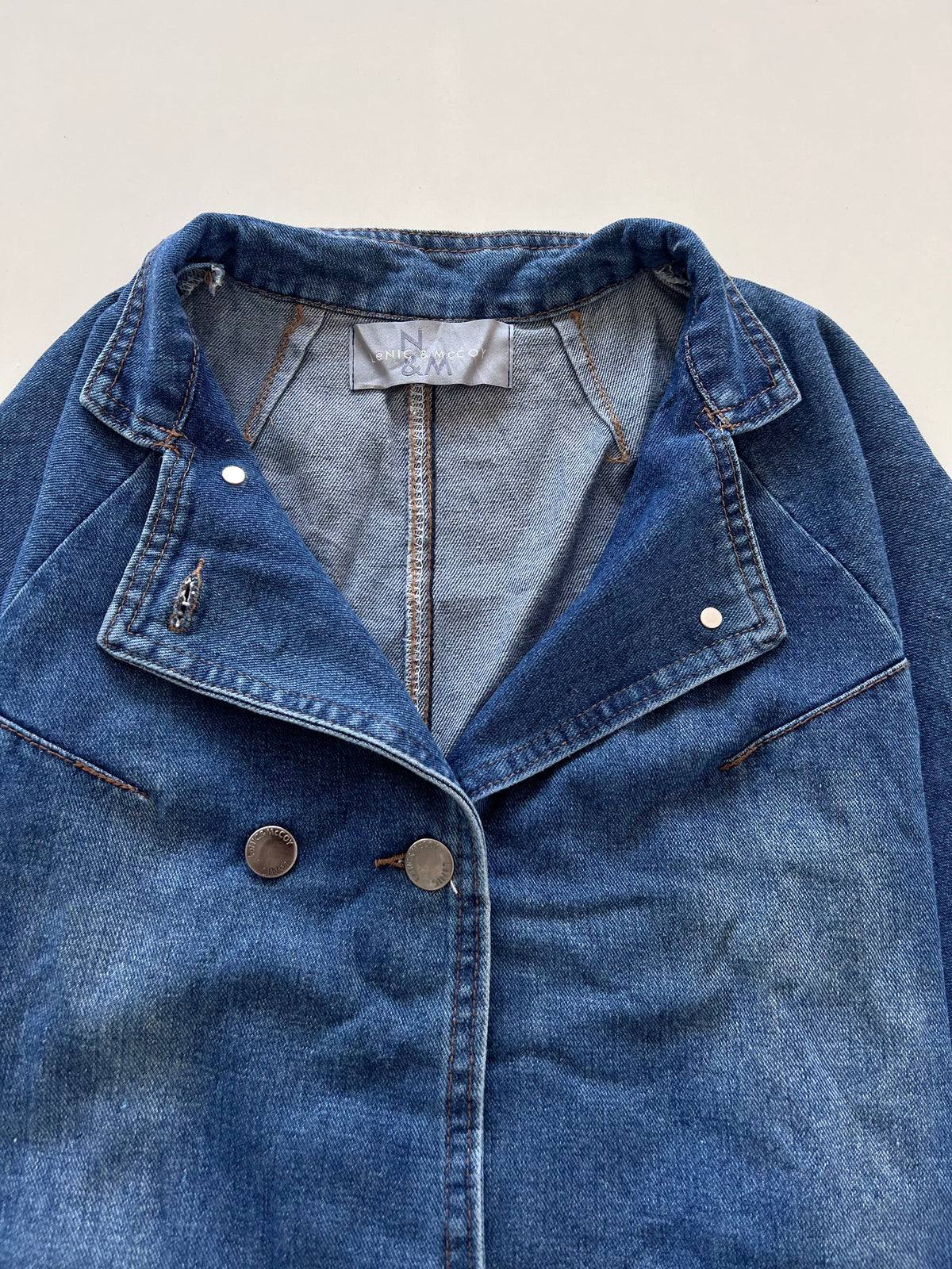 Lenic & McCoy Baggy Denim Jacket-Bust 48
