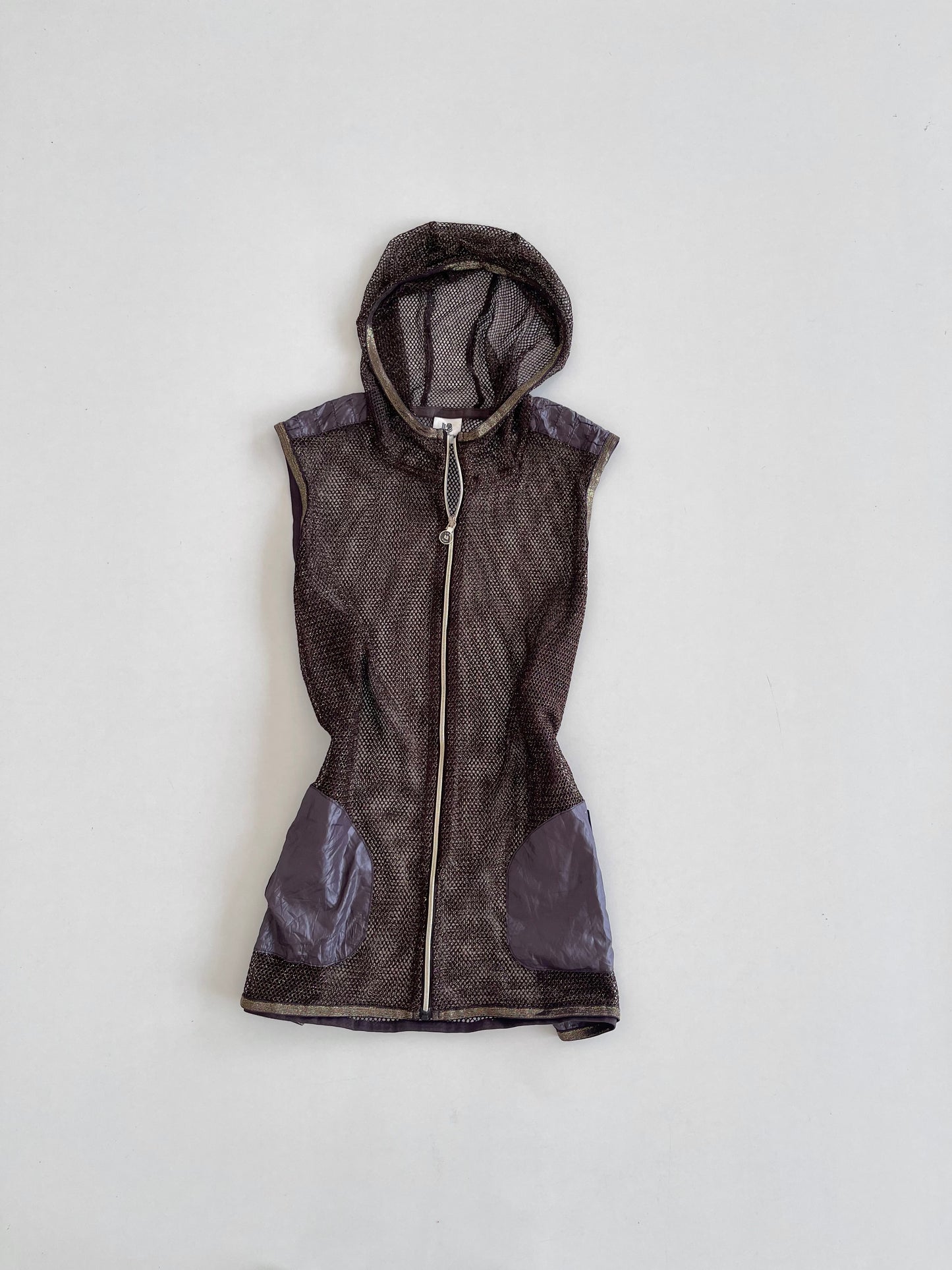 Vintage Mesh Zip Up Top-Bust 38 to 40