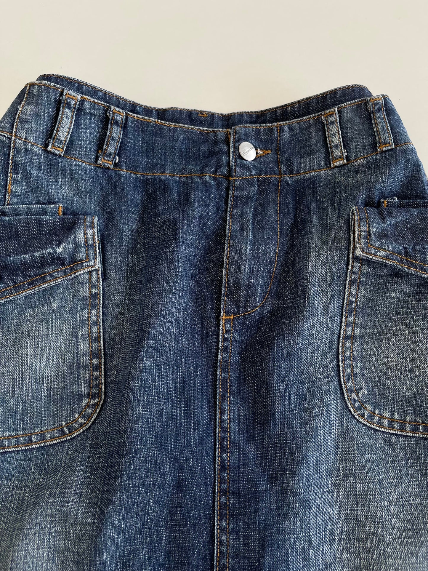 Expresso Denim Skirt-Waist 32