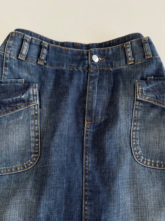 Expresso Denim Skirt-Waist 32