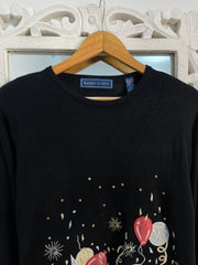 Karen Scott Embroidered Sweater-Bust 44