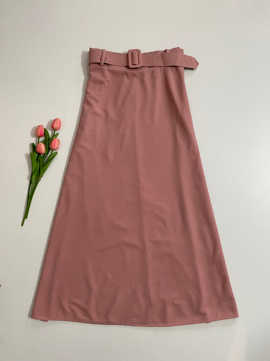 BELTED LONG SKIRT - WAIST 32 to 34