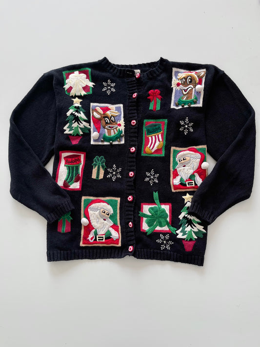 Yarnworks Embroidered Christmas Sweater-Bust 50