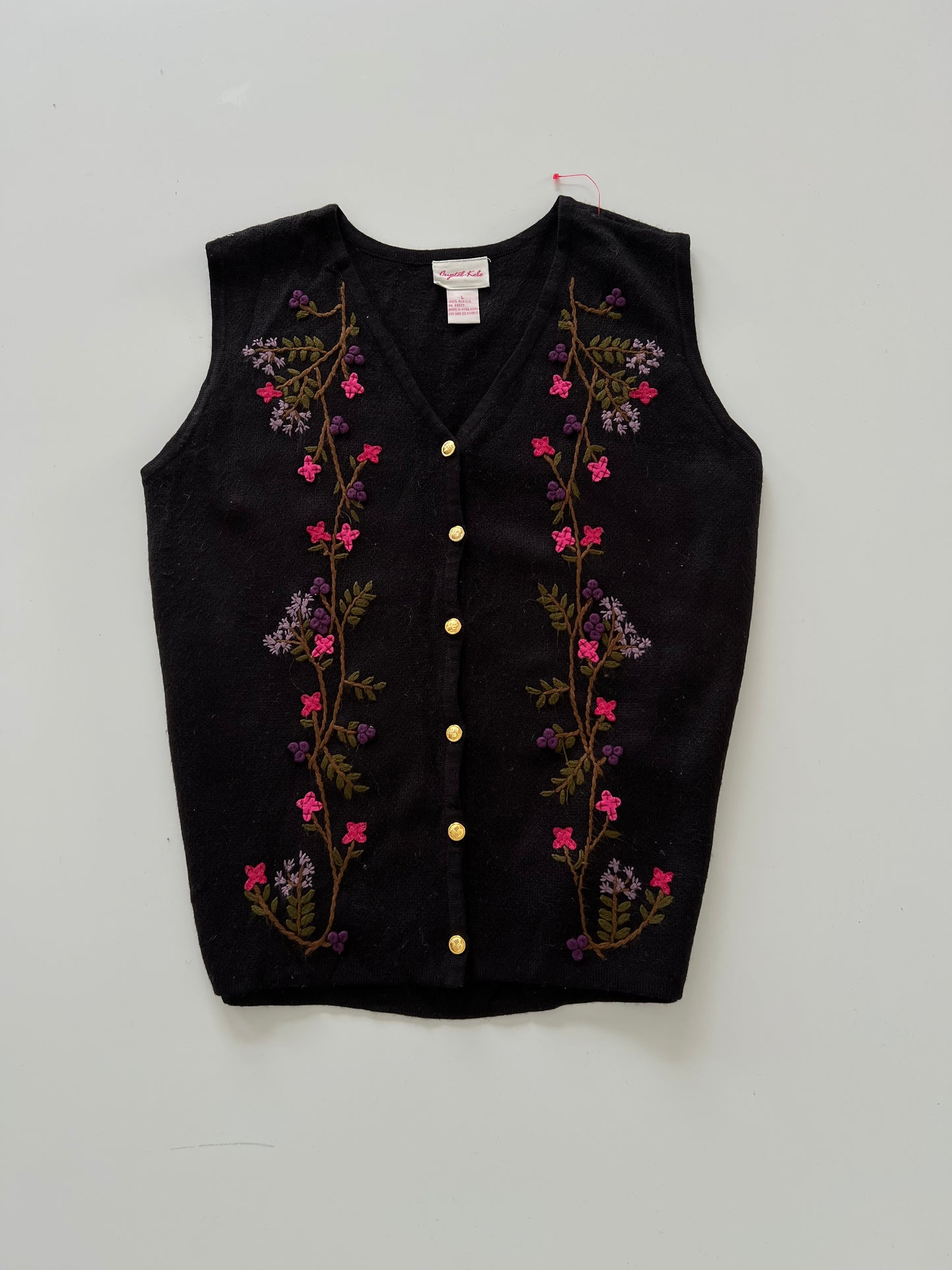 Crystal Kobe Embroidered Sweater-Bust 44