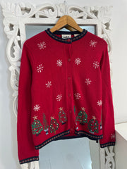 Northern Reflections Embroidered Christmas Sweater-Bust 40