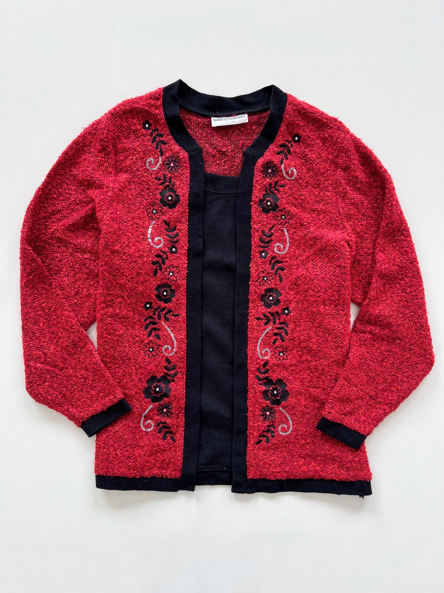 Cathy Daniels Embroidered Sweater-Bust 48