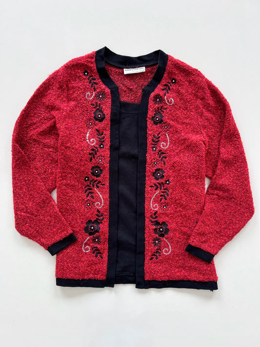 Cathy Daniels Embroidered Sweater-Bust 48
