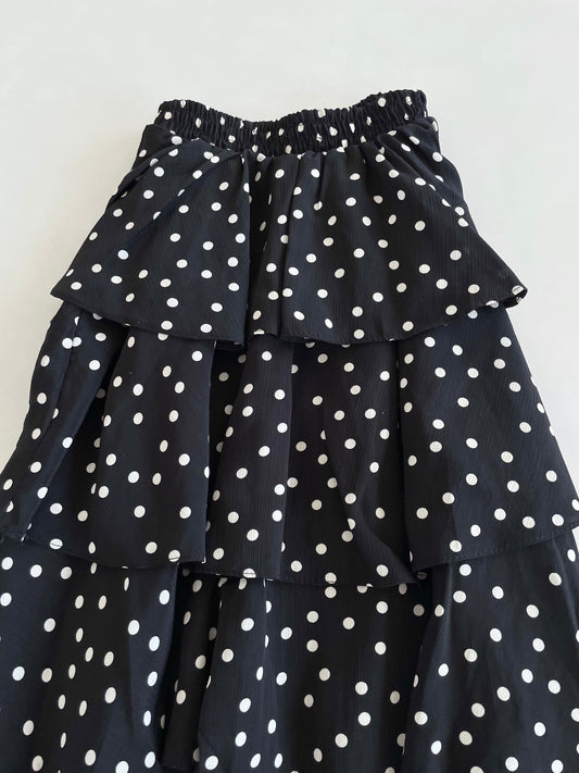 Polka Dot Ruffle Skirt-Waist 22 to 26