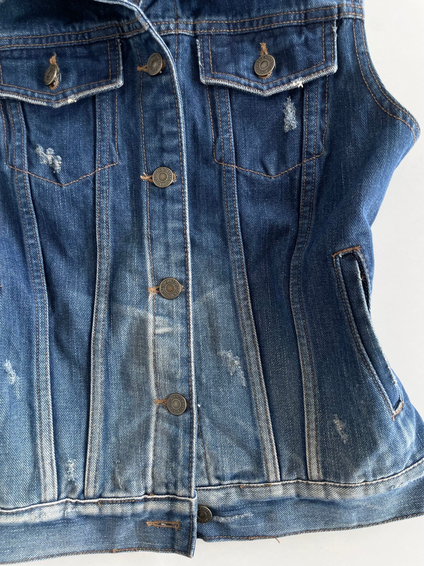 Ombre Denim Top-Bust 34