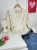 Load image into Gallery viewer, Ruffle Korean Soft Cardigan- Bust 36 to 40
