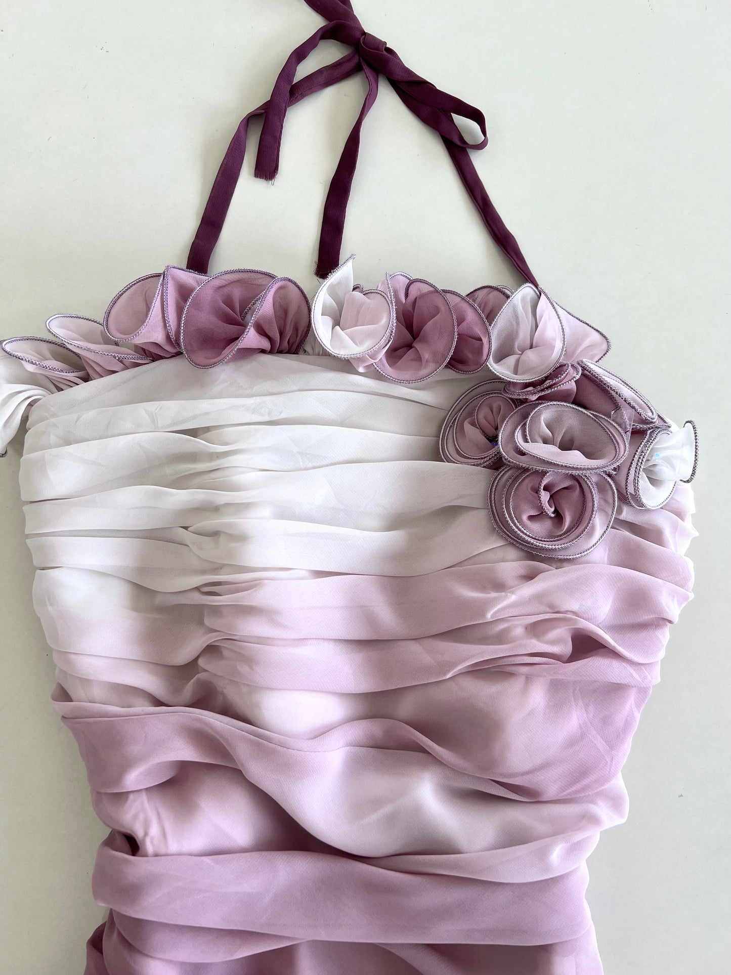 Saygin Halter Neck Vintage Dress-Bust 32