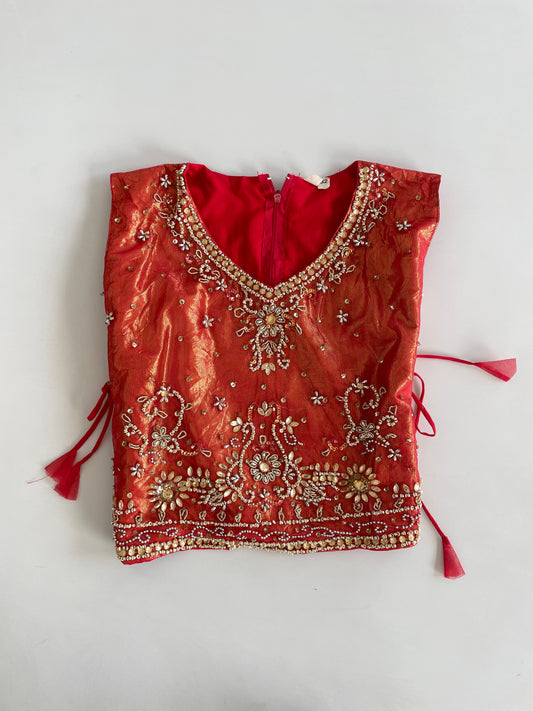 Embroidered Desi Top-Bust 32