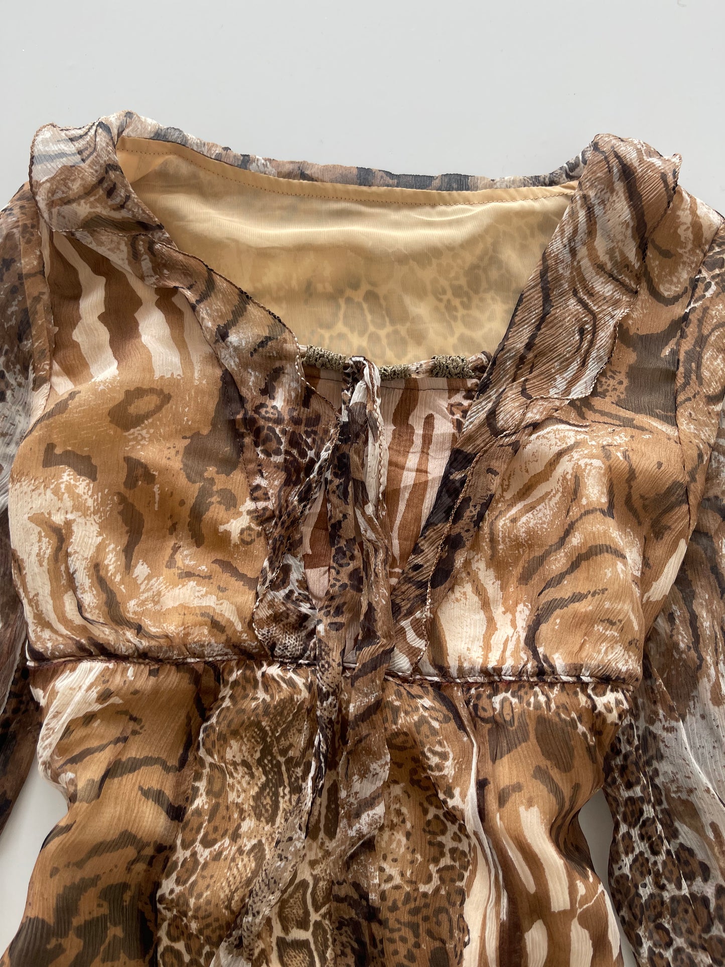 Vintage Silk Top-Bust 36