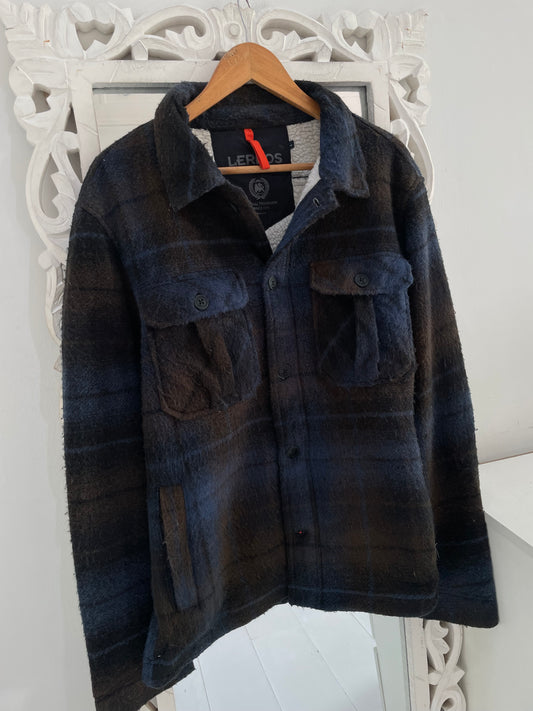 Fleece Lined Super Thick Shacket-Chest 42