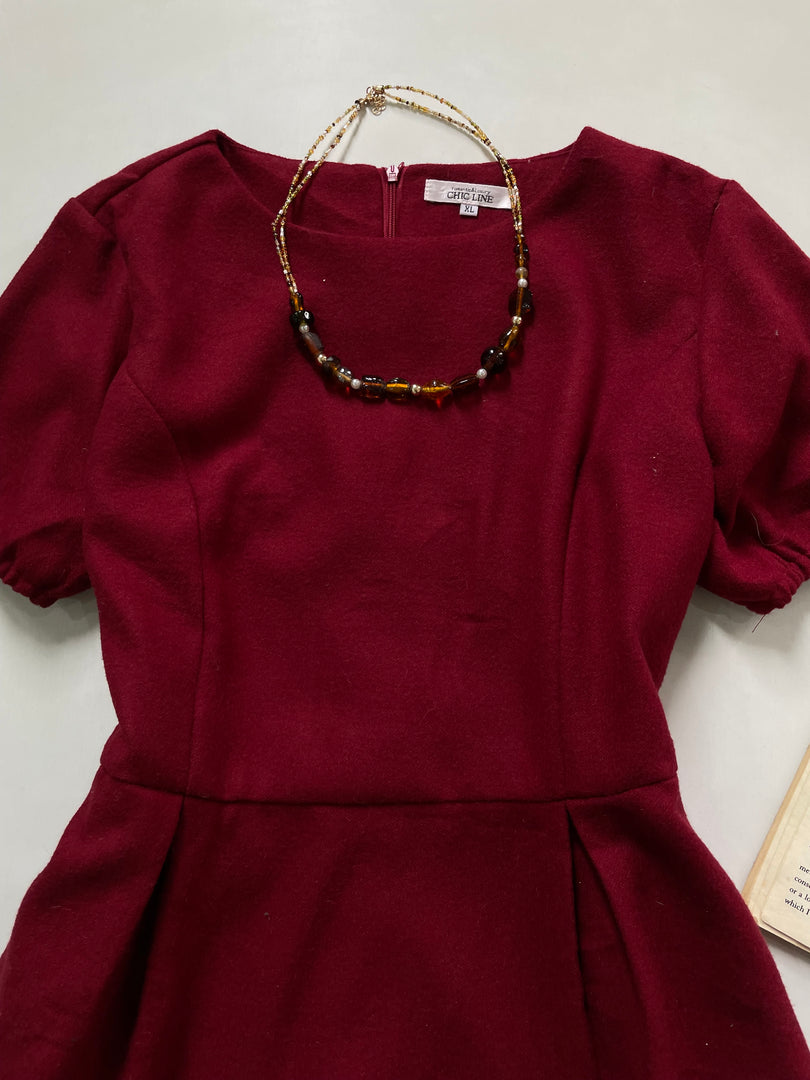 Chic Line Tweed Dress-Bust 40