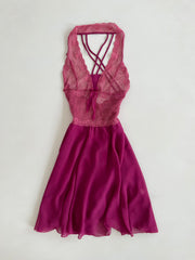 Lace Sheer Dress-Bust 26 to 30