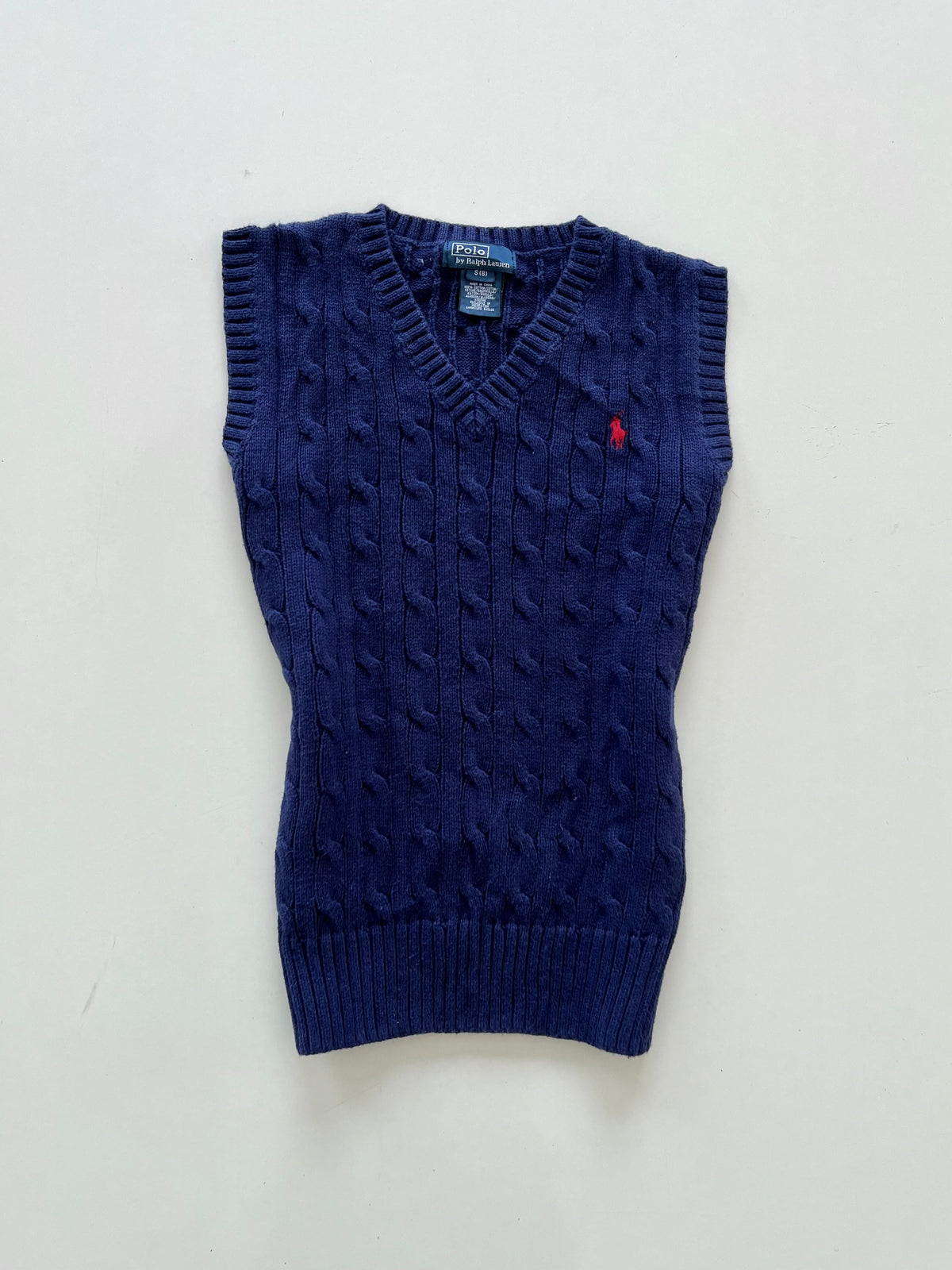 Ralph Lauren 100% Cotton Vintage Vest Sweater-Bust 30 to 32