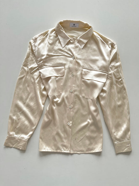 Aigner Satin Shirt-Bust 42