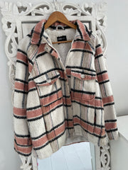 Fleece Lined Super Thick Shacket-Chest 40