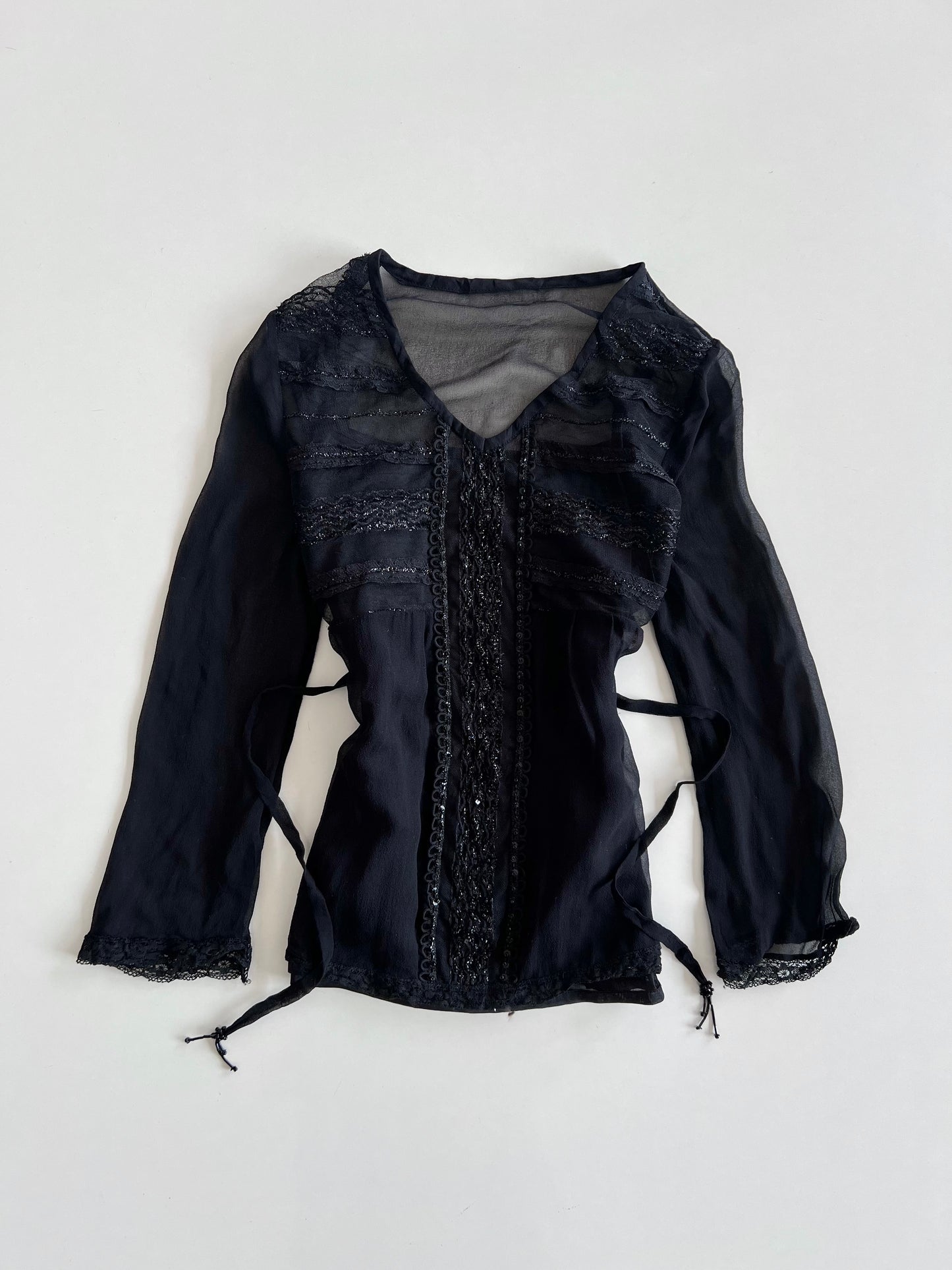 Lace & Sequin Vintage Top-Bust 34