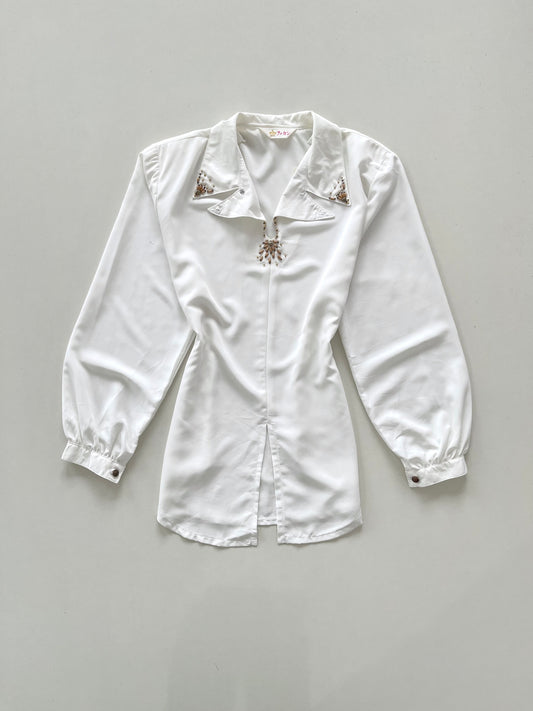 Vintage Embroidered Top-Bust 42