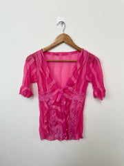 Vintage Ruffle Top-Bust 32 to 34
