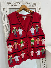Christmas Sweater Vest-Bust 48