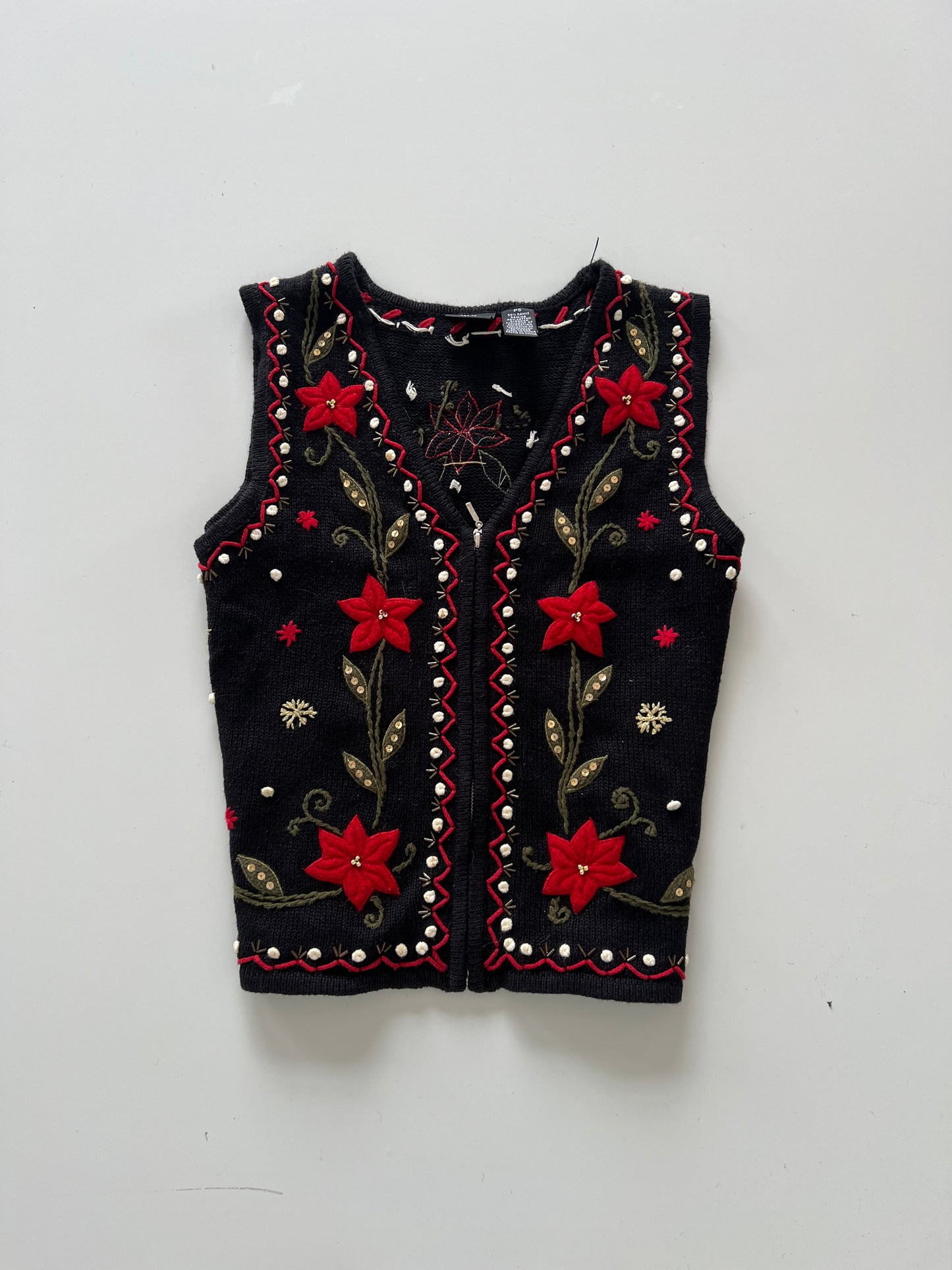 Erika Embroidered Zipper-Bust 38