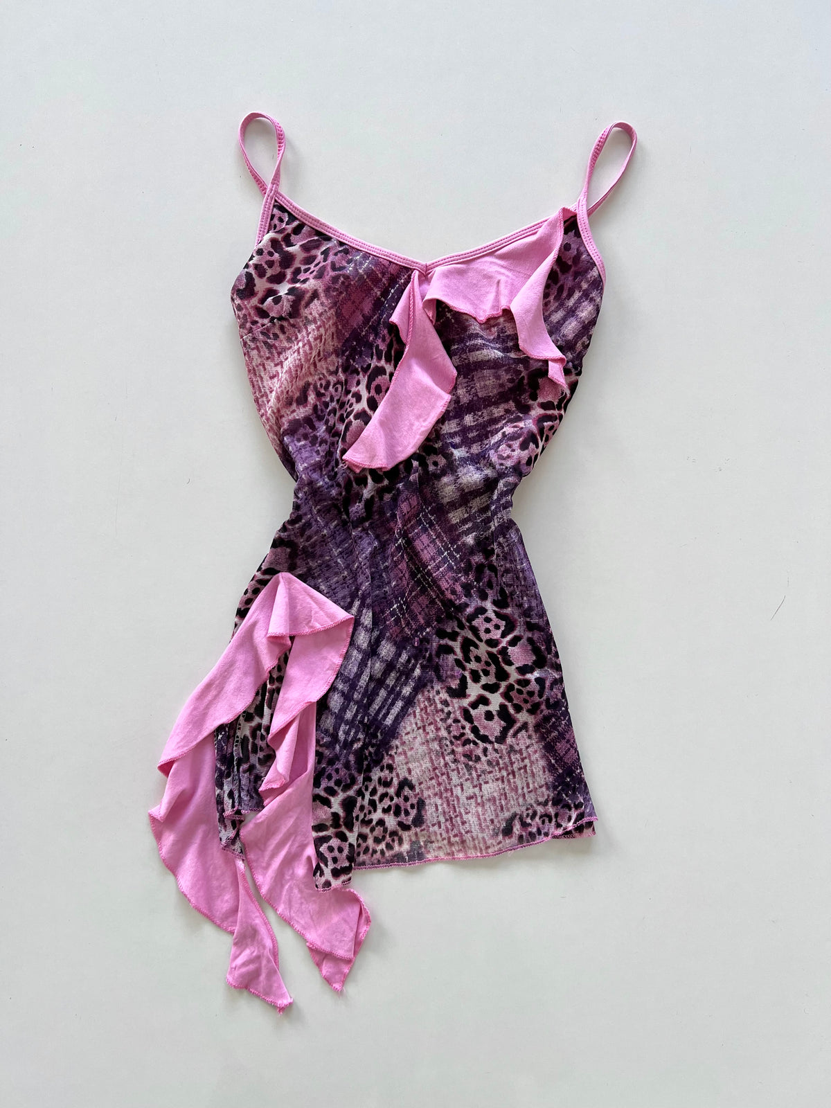 Y2k Ruffle Top-Bust 30 to 32