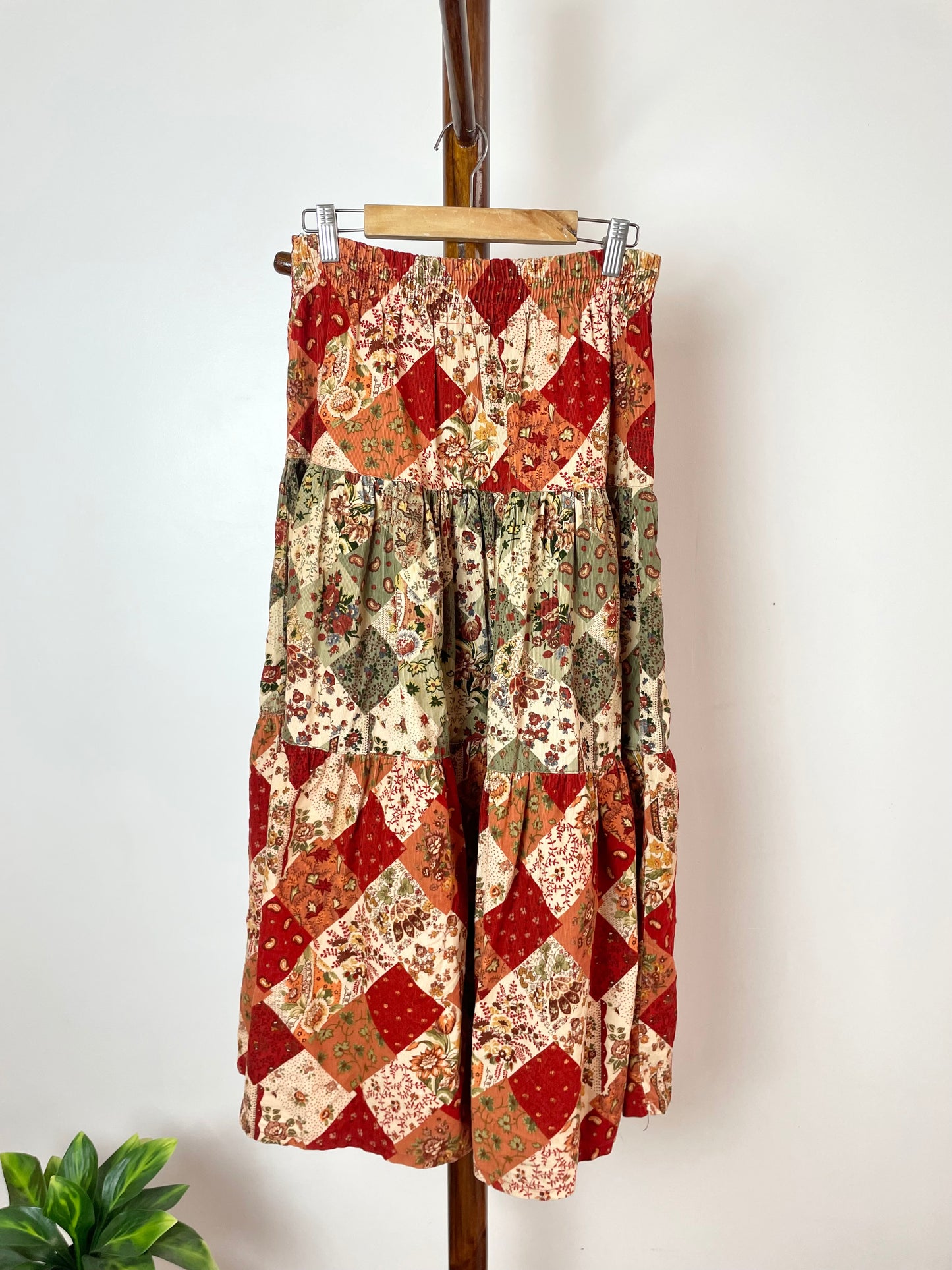 Corduroy Paisley Skirt-Waist 30 to 34