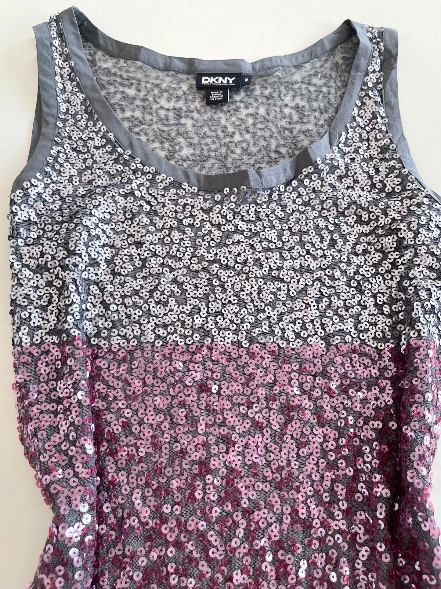 DKNY Sequin Sheer Top-Bust 38 to 40