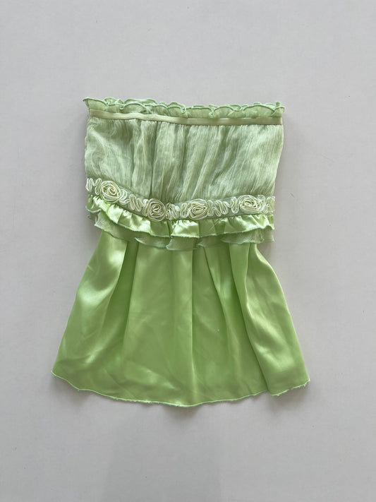 Vintage 100% Silk Tube Top-Bust 34