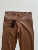 Load image into Gallery viewer, COFFEE LEATHER PANTS - WAIST 28 TO 30
