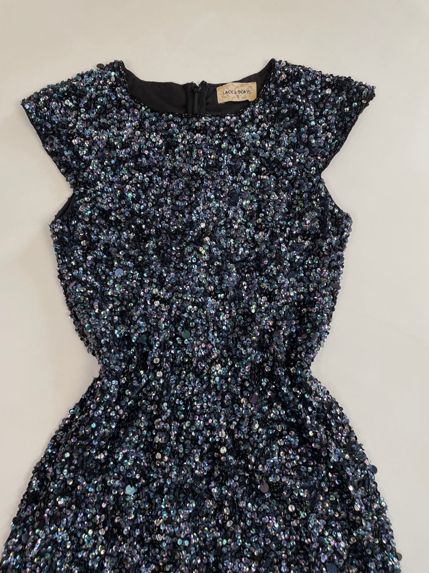 Lace & Beads Embroidered Dress-Bust 30 to 32