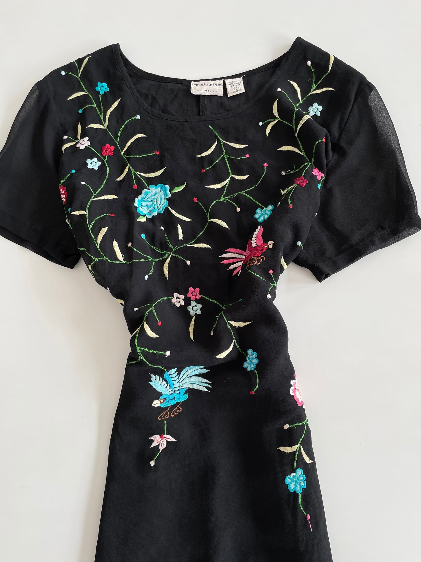 Paradise Plus Embroidered Dress - Bust 50